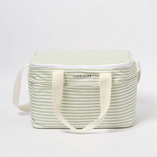 Light Cooler Bag Sea Sage Stripe