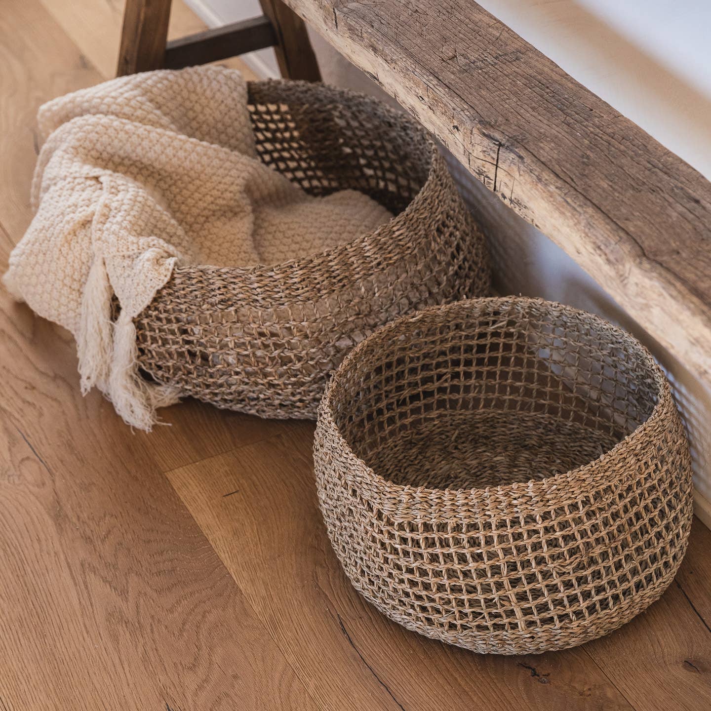 Seagrass Round Storage Basket – Siwa Round Large
