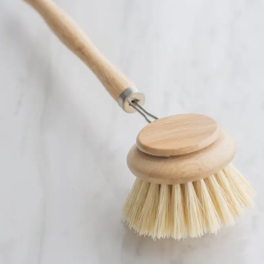 Bamboo Dish Brush with Bristles 