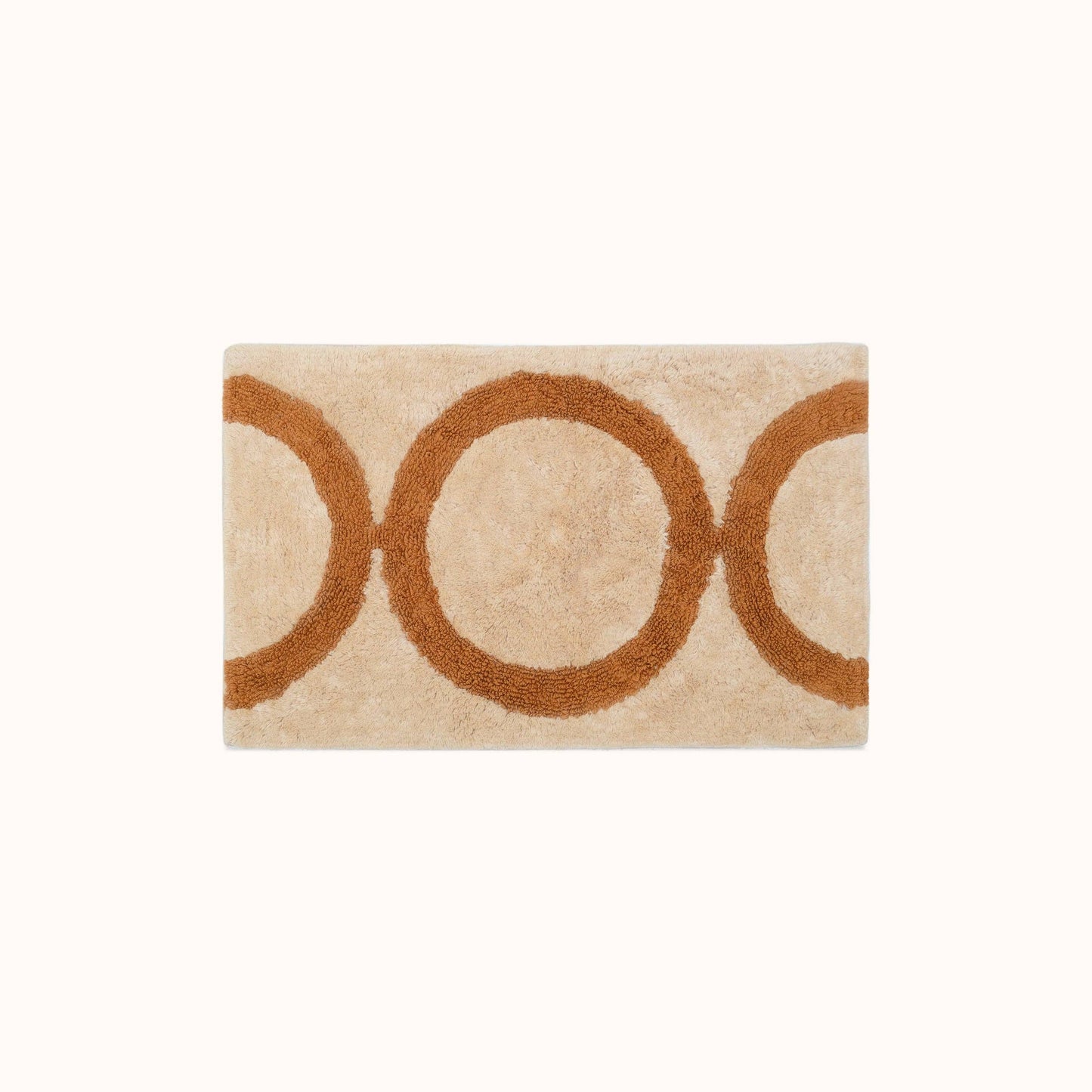 Palomino Bath Mat - Beige / Dark Camel