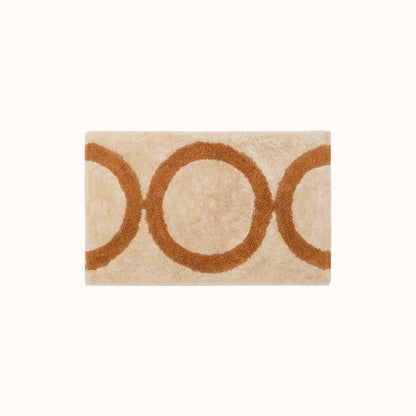 Palomino Bath Mat - Beige / Dark Camel