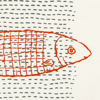 Double fish tea towel