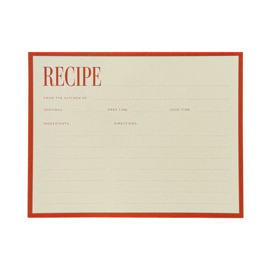 Recipe Card No. 02 Set of 12