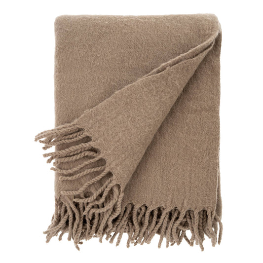 Alpes Merino Wool Throw Nougat