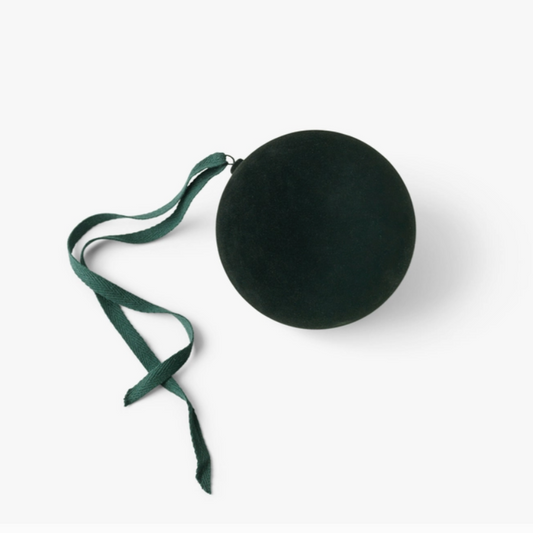 Holiday Ornament - Velvety Forest Green