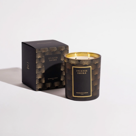 Incense Smoke Black Tie Holiday Candle