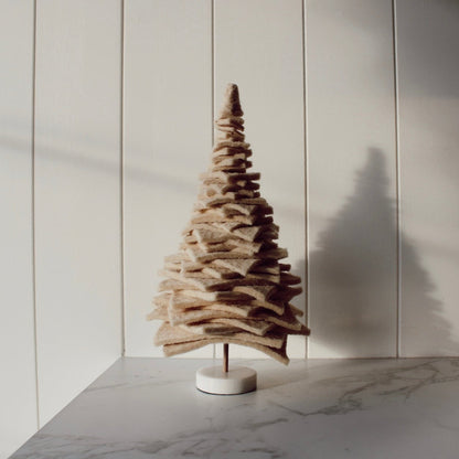 White Felt Christmas Tree