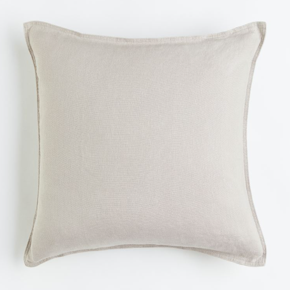 Oatmeal Linen Pillow Cover 20X20