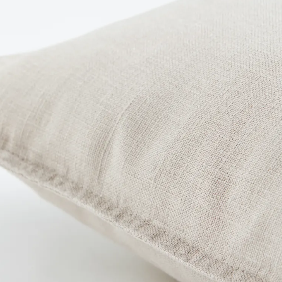 Oatmeal Linen Pillow Cover 20X20