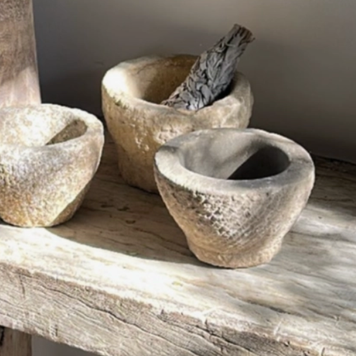 Stone Mortar Vintage Bowl