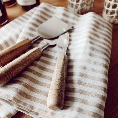 Set of 3 Mango Wood Cheese Knives