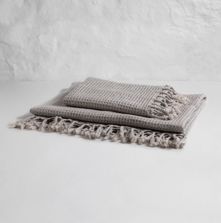 Waffle Bath Towel Lightgrey