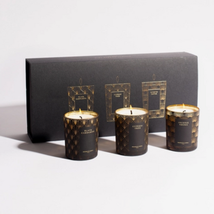 Black Tie Mini Candle Trio