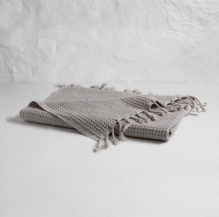 Waffle Bath Towel Lightgrey